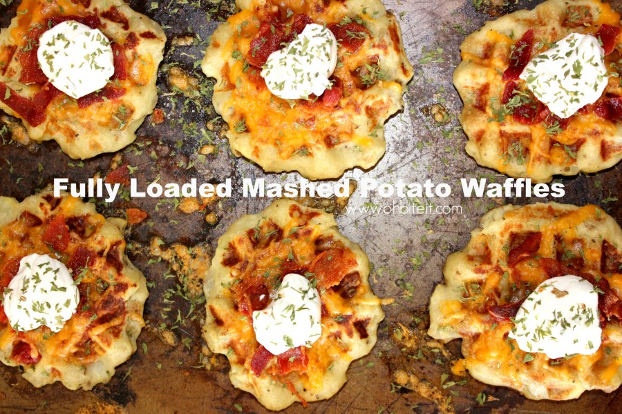 Fully Loaded Mashed Potato Waffles!