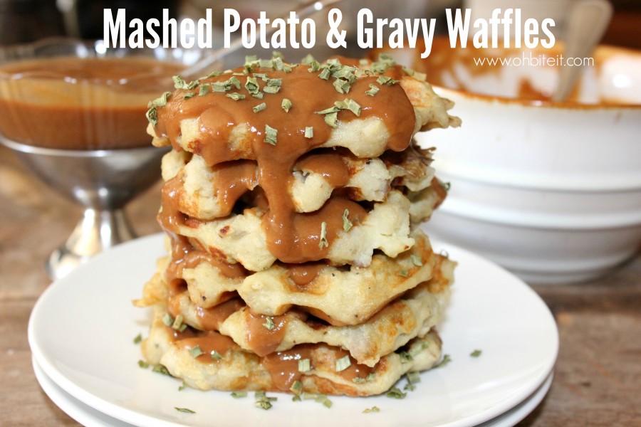 Mashed Potato & Gravy Waffles!