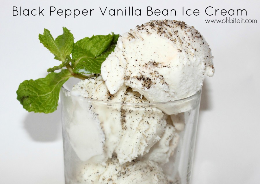 Black Pepper Vanilla Bean Ice Cream!