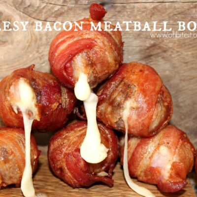 ~Cheesy Bacon Meatball Bombs!