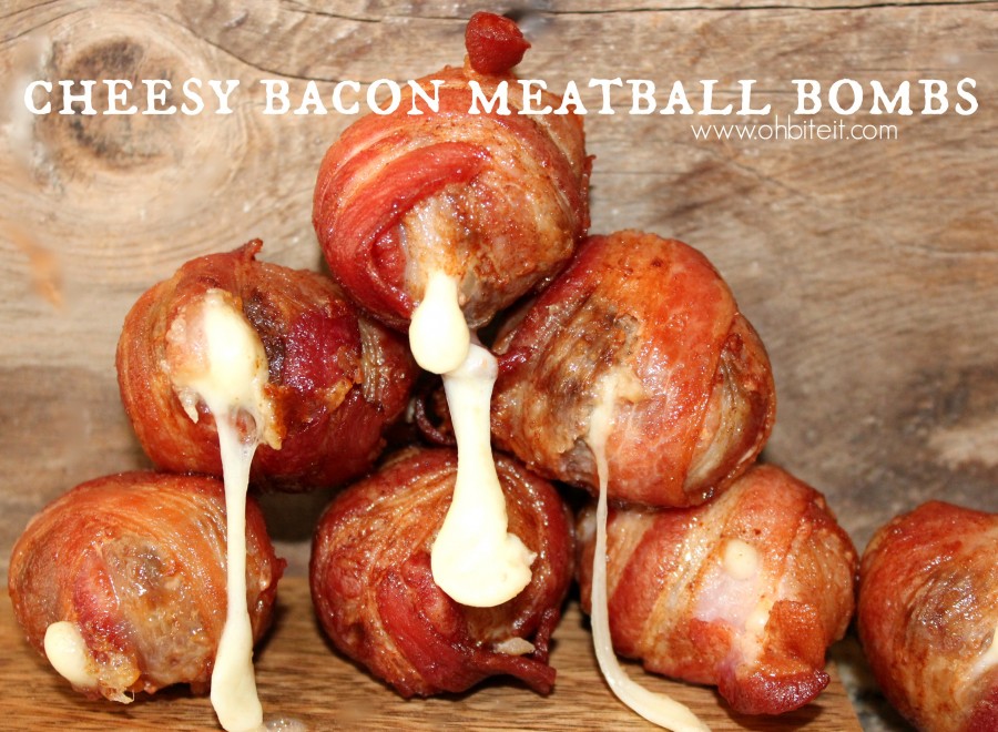 Cheesy Bacon Meatball Bombs!