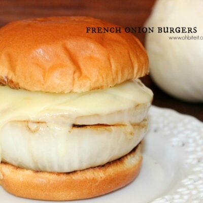 ~French Onion Burgers!