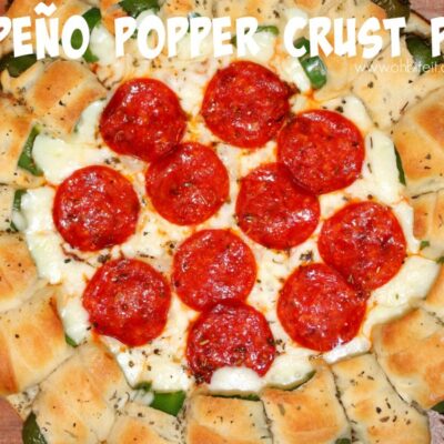 ~Jalapeno Popper Crust Pizza!