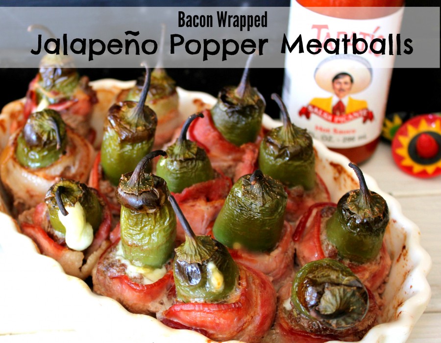 Bacon Wrapped Jalapeño Popper Meatballs!