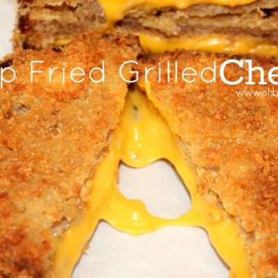 ~Deep Fried Grilled Cheese!