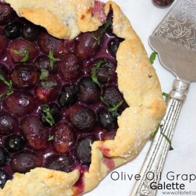~Olive Oil Grape Galette!