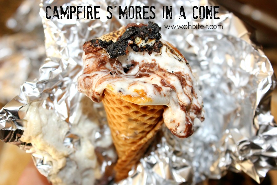 Campfire S'mores in a Cone!
