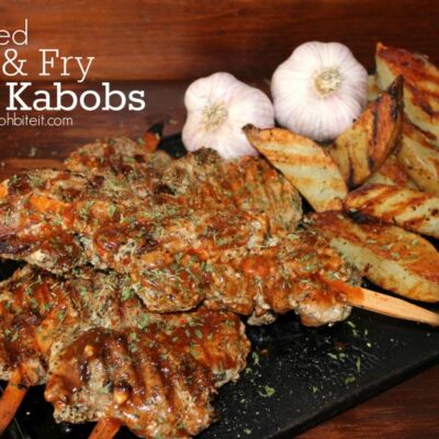 ~Pork & Fry Kabobs!