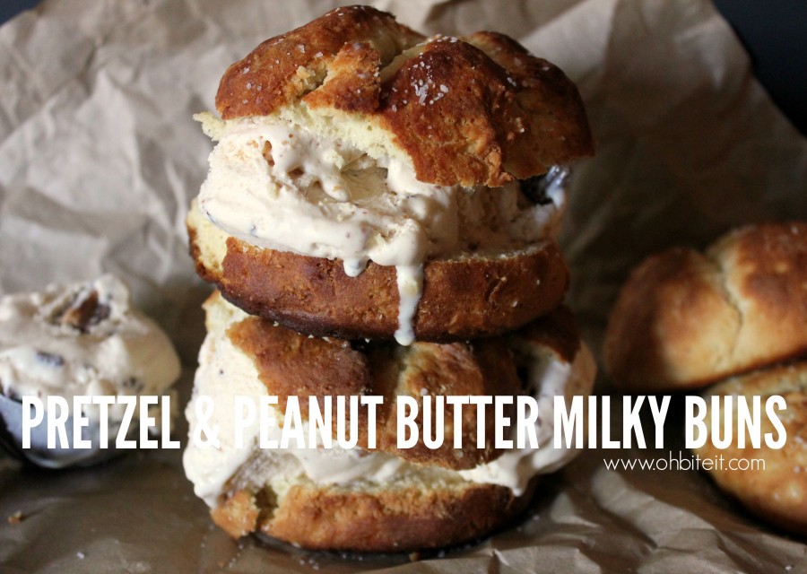 Pretzel & Peanut Butter Milky Buns!