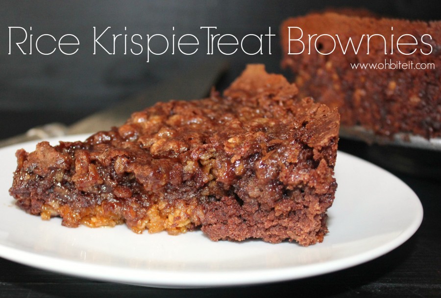 Rice Krispie Treat Brownies!