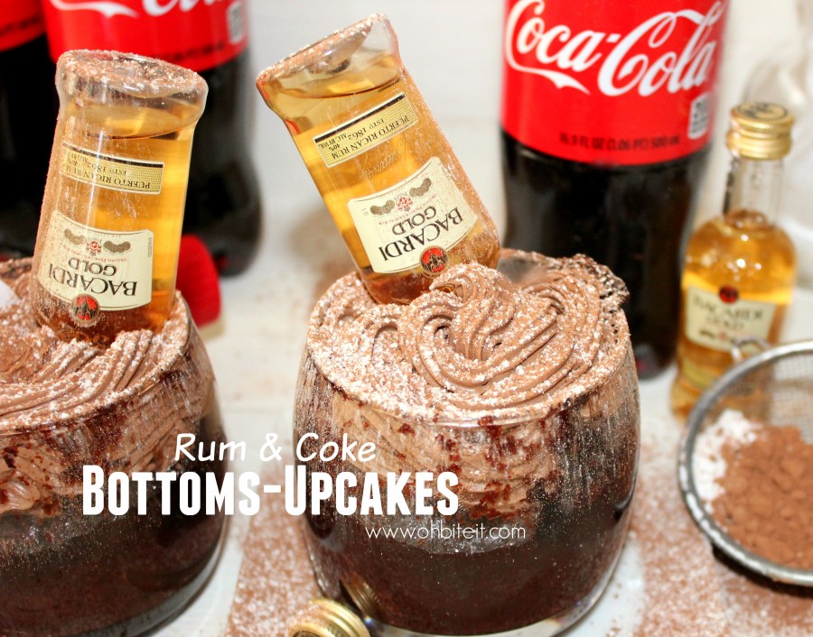 Rum & Coke Bottoms-Upcakes!