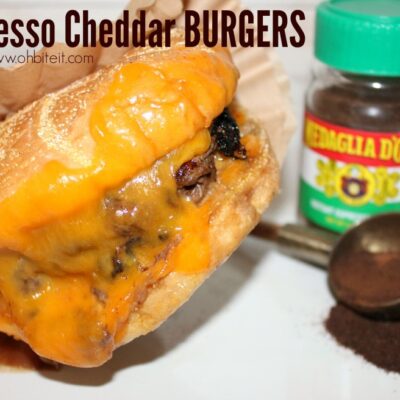 ~Espresso Cheddar Burgers!