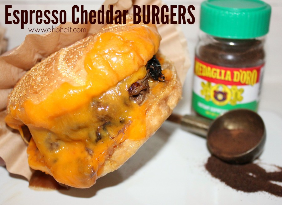 Espresso Cheddar Burgers!