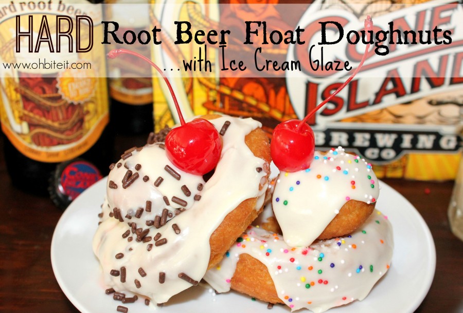 HARD Root Beer Float Doughnuts..with Ice Cream Glaze!