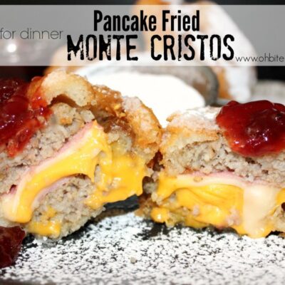 ~Pancake Fried Monte Cristos!  ..and a GIANT Krusteaz 'Breakfast Night Prize Pack' for one of you!