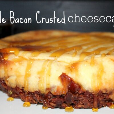 ~Maple Bacon Crusted Cheesecake!
