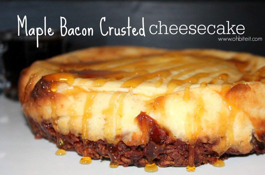 Maple Bacon Crusted Cheesecake!