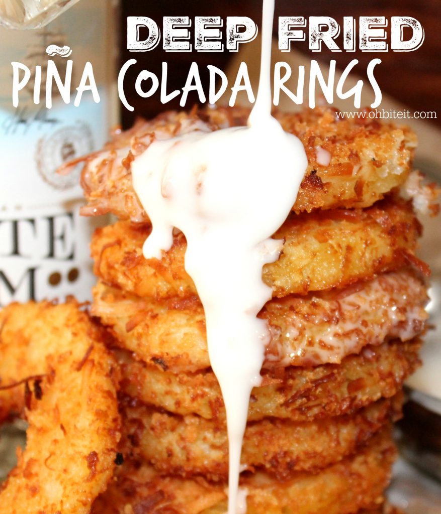 ~Deep Fried Pina Colada Rings!