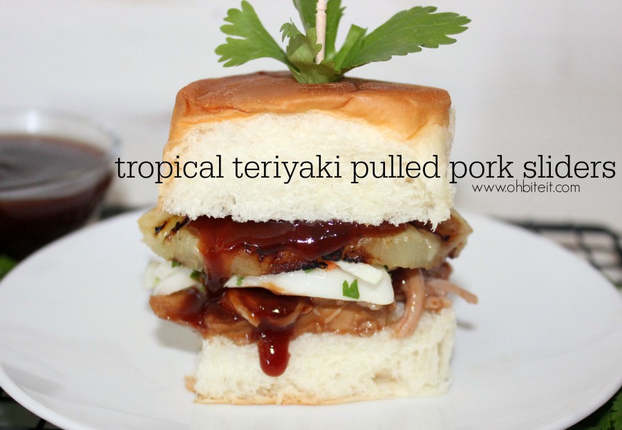Tropical Teriyaki Pulled Pork Sliders!