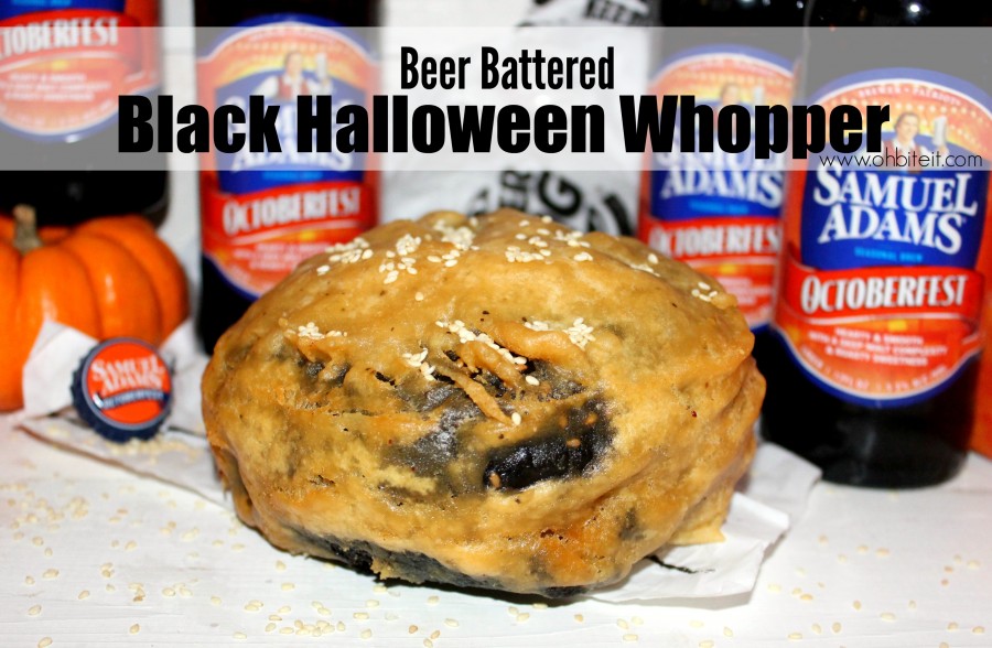 Beer Battered Black Halloween WHOPPER!