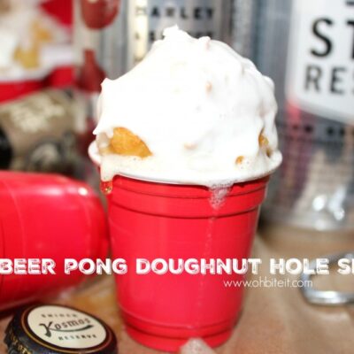 ~Beer Pong Doughnut Hole Shots!