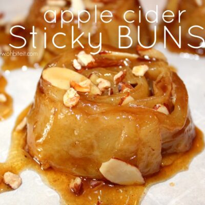 ~Apple Cider Sticky Buns!