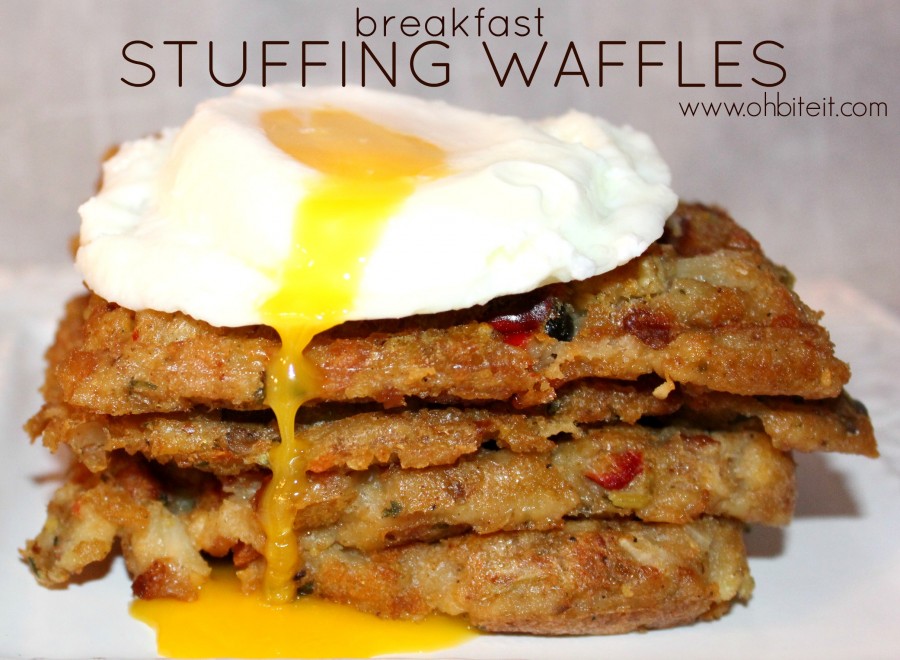 Breakfast Stuffing Waffles!