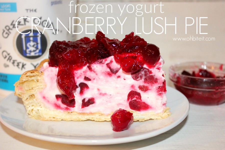 Frozen Yogurt Cranberry Lush Pie!