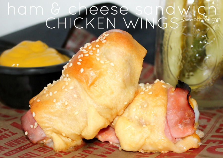 Ham & Cheese Sandwich Chicken Wings!
