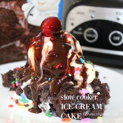 ~Slow Cooker Ice Cream Cake!
