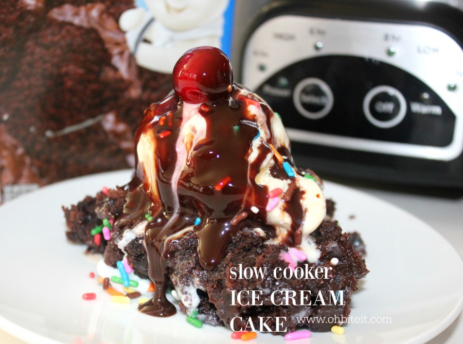 Slow Cooker Ice Cream Cake!