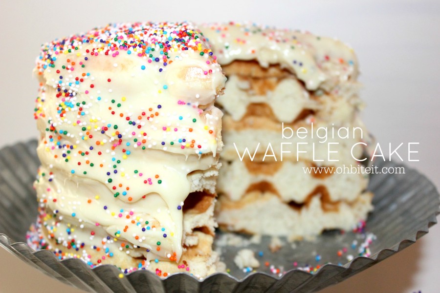 Belgian Waffle Cake.