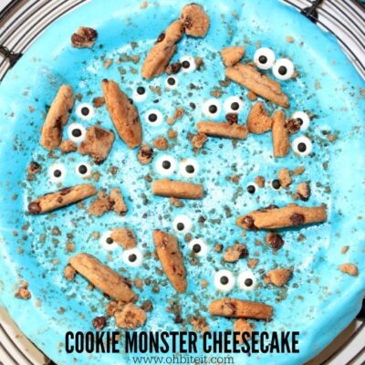 ~Cookie Monster Cheesecake!