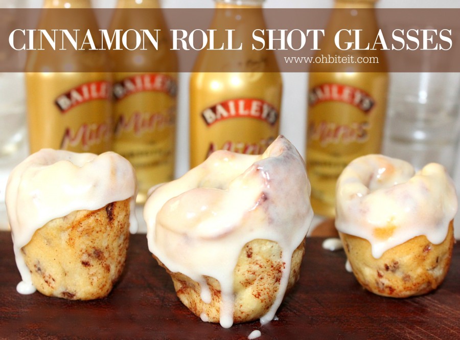 Cinnamon Roll Shot Glasses!