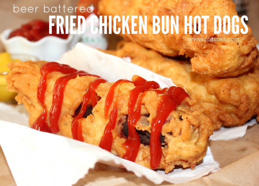 Fried Chicken Bun.. HOT DOGS!