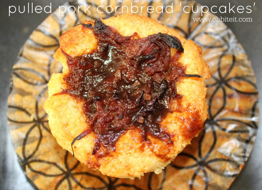 Pulled Pork Cornbread Cupcakes..by Smithfield Foods