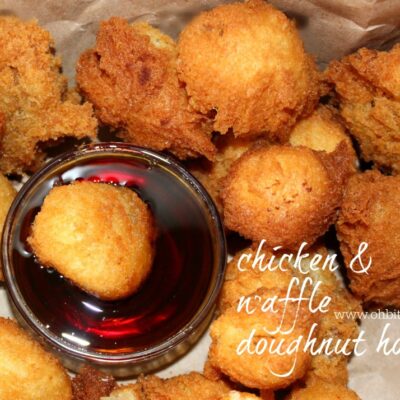 ~Chicken & Waffle Doughnut Holes!