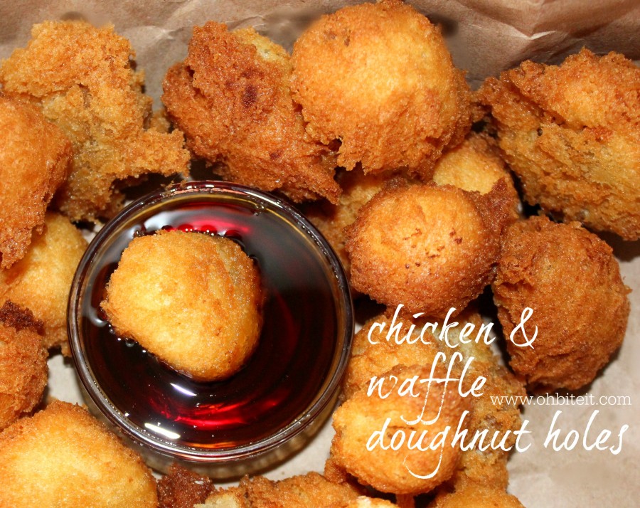 Chicken & Waffle Doughnut Holes!