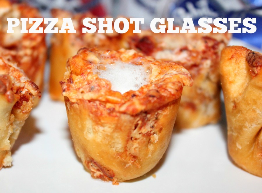PIZZA SHOT GLASSES ~ PABST BLUE RIBBON BEER!