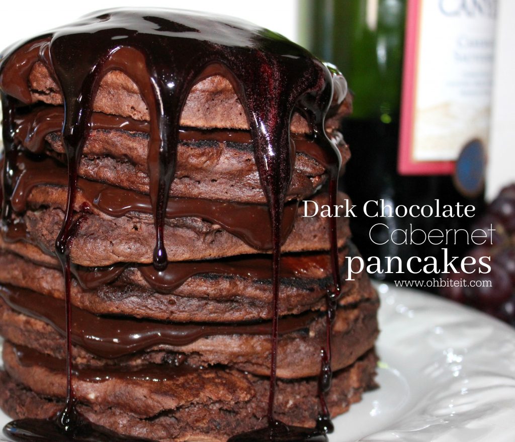 ~Dark Chocolate Cabernet Pancakes!