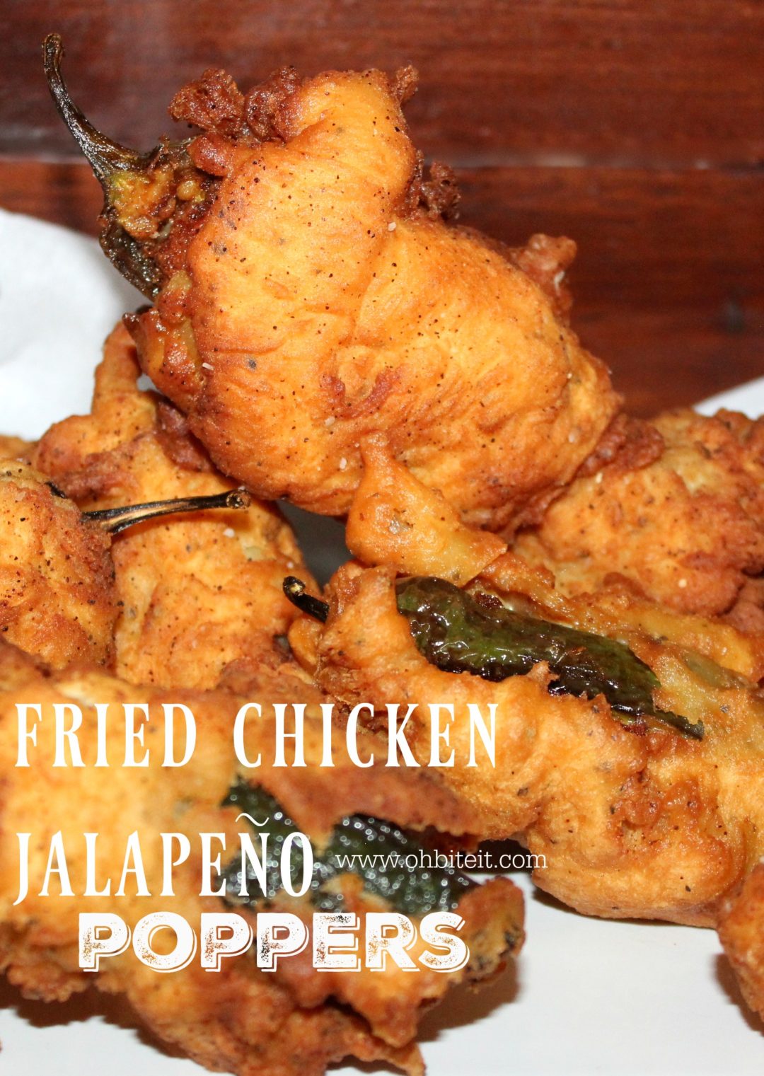 Fried Chicken Jalapeño Poppers! Oh Bite It