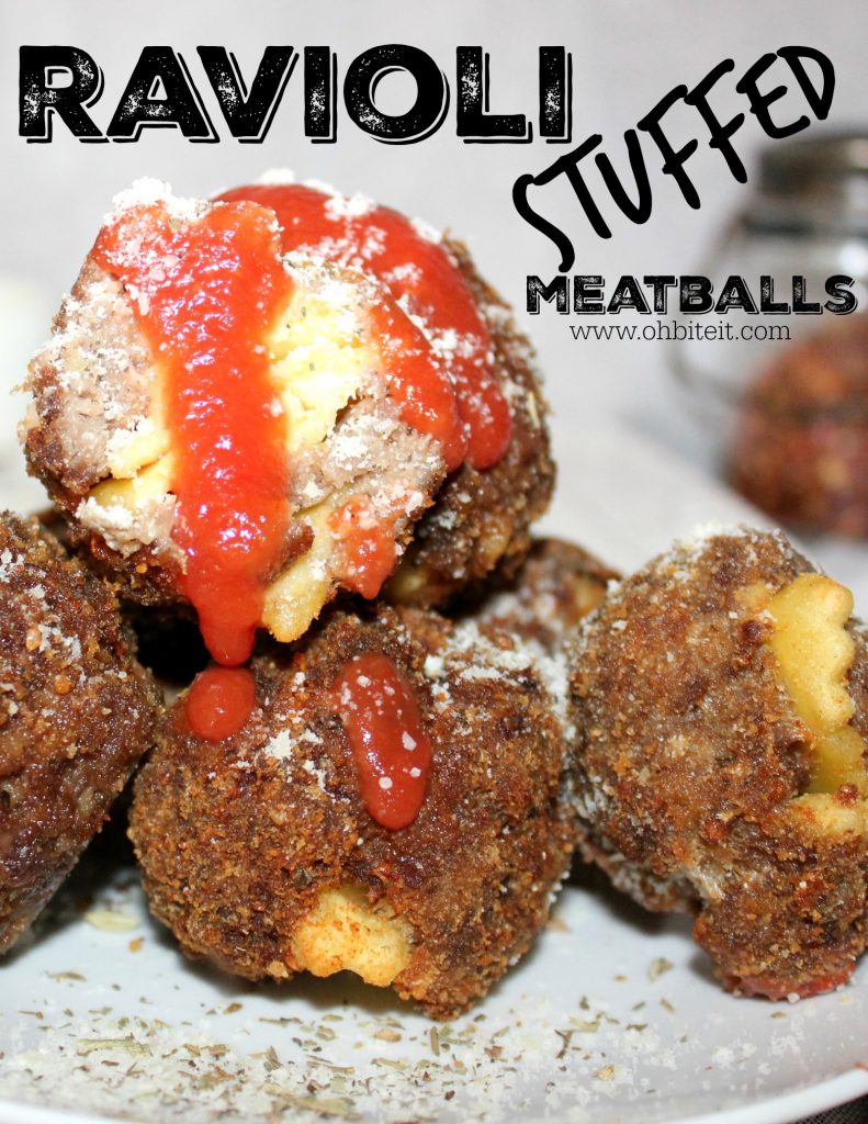 ~Ravioli Stuffed Meatballs!