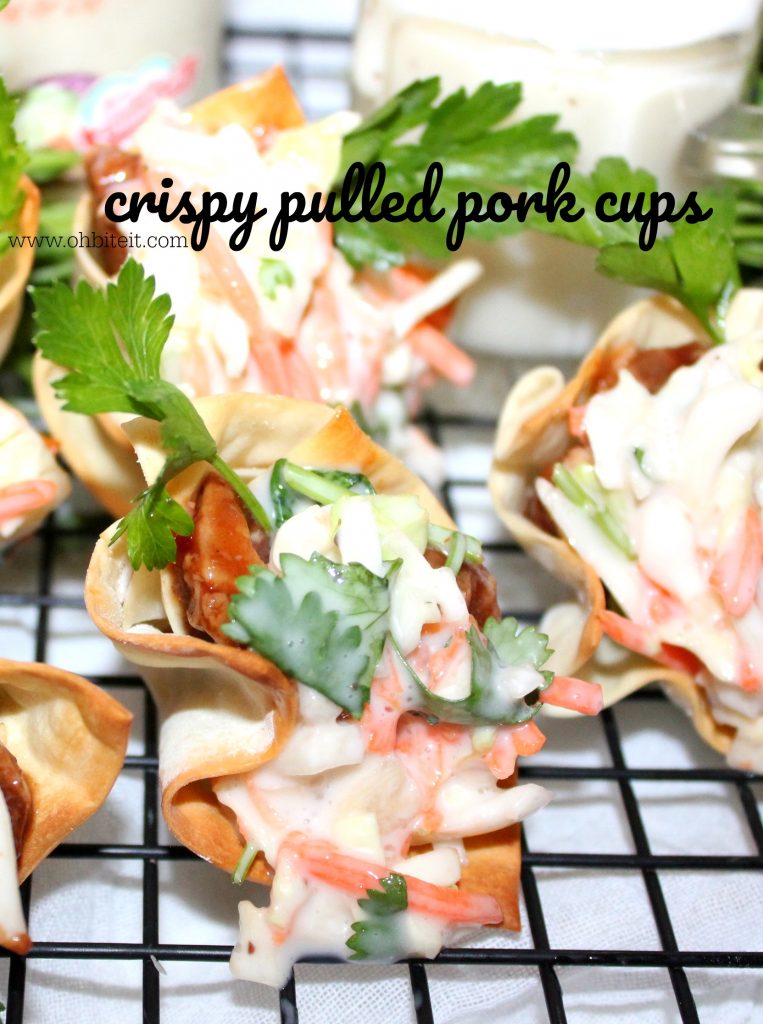 ~Crispy Pulled Pork Cups… featuring LITEHOUSE!