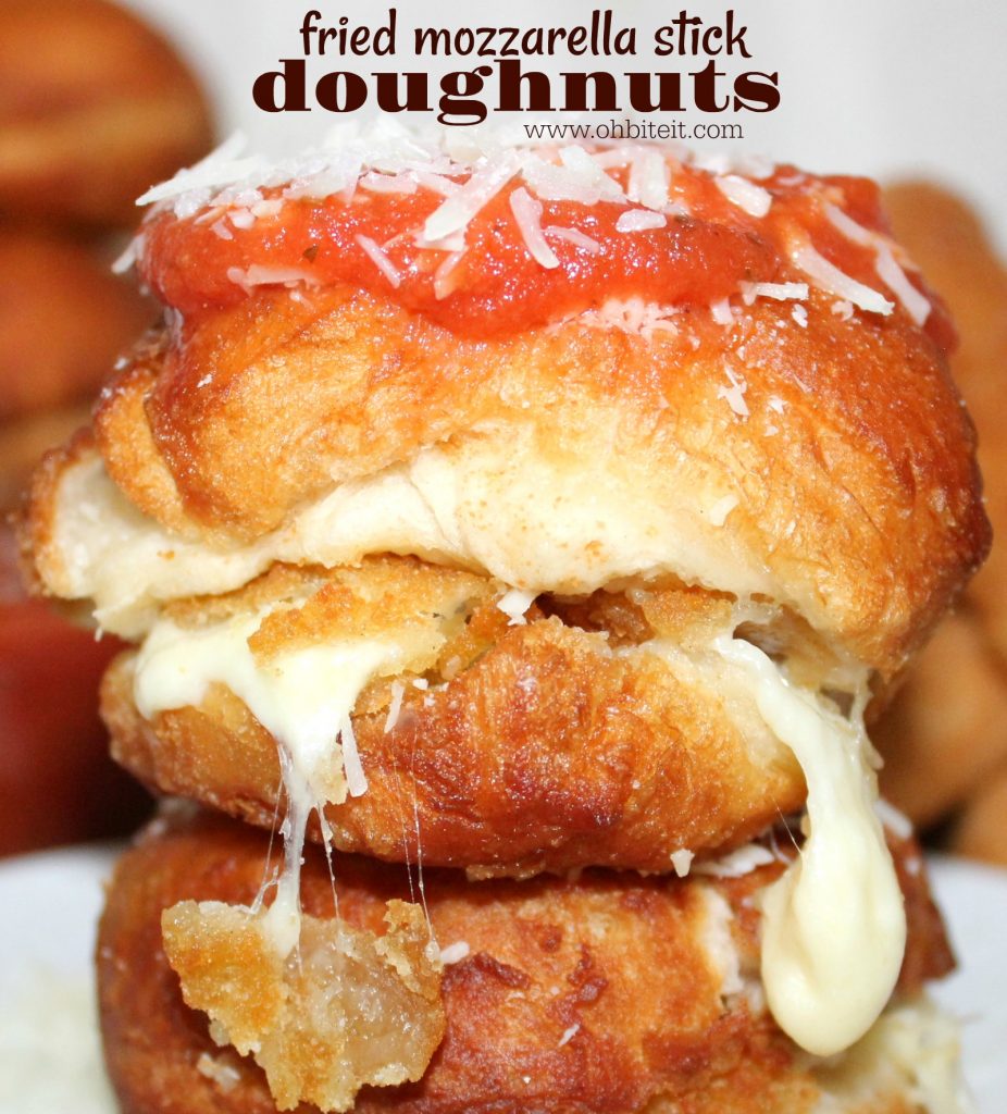 ~Fried Mozzarella Stick Doughnuts!