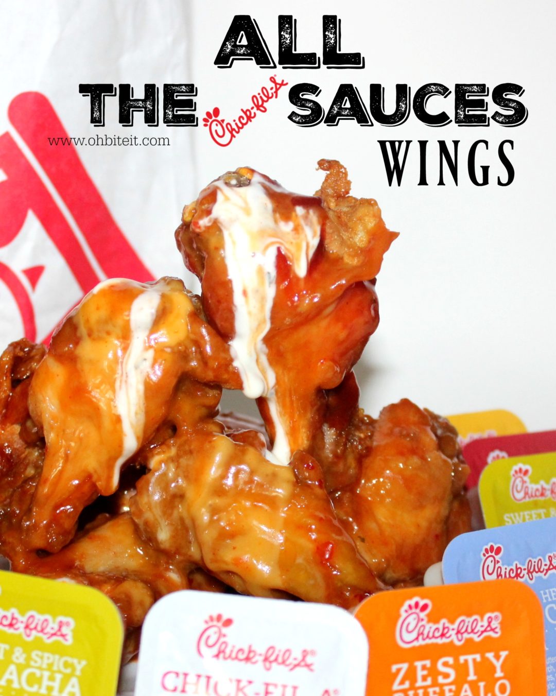 ALL the ChickFilA sauces — WINGS! Oh Bite It