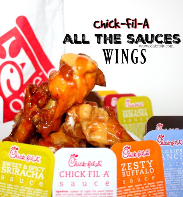 ALL the ChickFilA sauces — WINGS! Oh Bite It