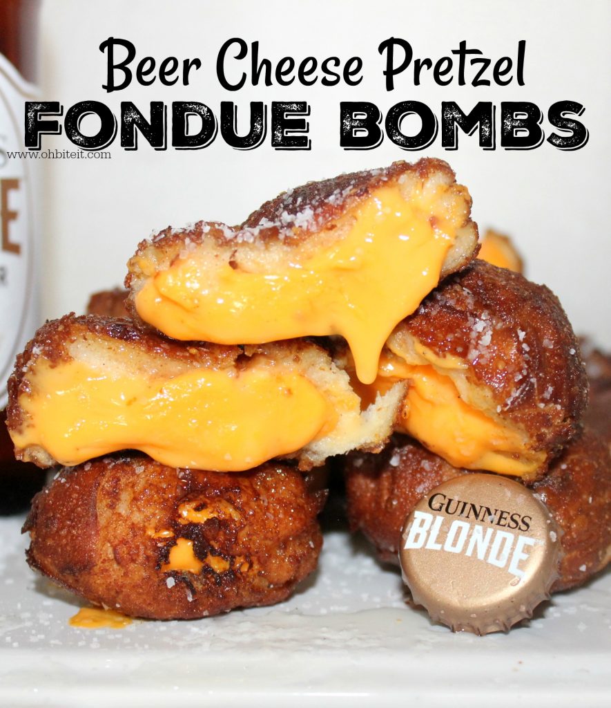 ~Beer Cheese Pretzel FONDUE BOMBS!