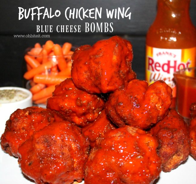 Buffalo Chicken Wing Blue Cheese BOMBS! Oh Bite It