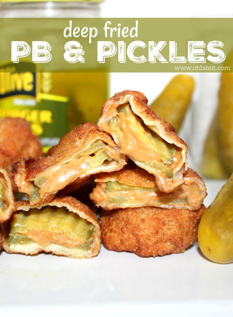 Deep Fried PB & Pickles! Oh Bite It