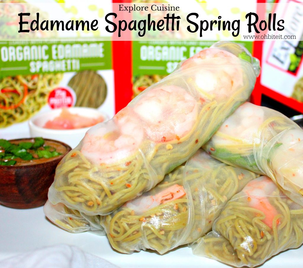 ~Edamame Spaghetti Spring Rolls.. by Explore Cuisine!